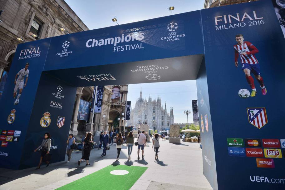 Cerimonia di inaugurazione UEFA Champions Festival (Lapresse)